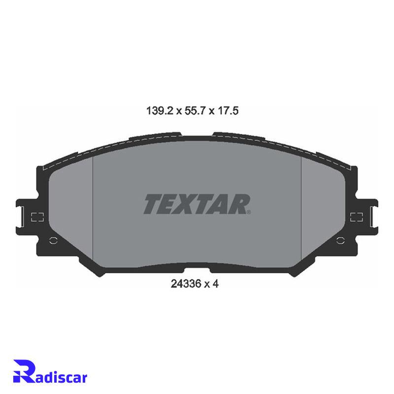 لنت ترمز جلو تویوتا راوفور، کرولا برند Textar کد 2433601