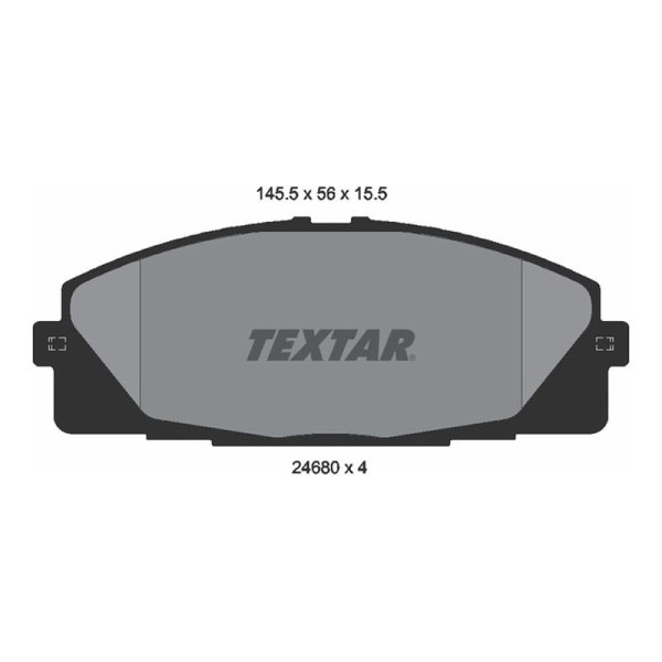 لنت ترمز جلو تویوتا هایلوکس برند Textar کد 2468001