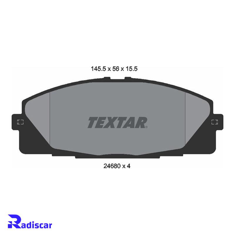 لنت ترمز جلو تویوتا هایلوکس برند Textar کد 2468001