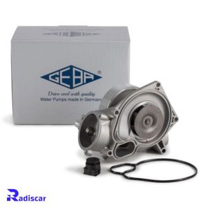 واتر پمپ بی ام و موتور N63 برند Geba کد 55175