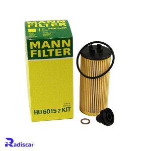 فیلتر روغن بی ام و موتور B48 برند Mann کد HU6015zKIT