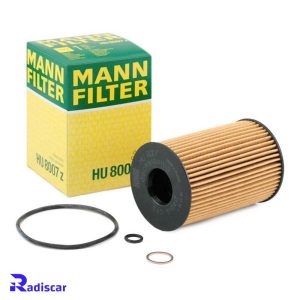 فیلتر روغن بی ام و سری 5-6-7-X5-X6 برند Mann کد HU8007z