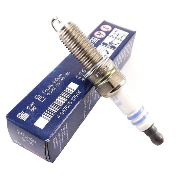 شمع موتور پایه بلند سوزنی دبل ایریدیوم تک الکترود YR 7 SII 33 U برند Bosch کد 0242135548