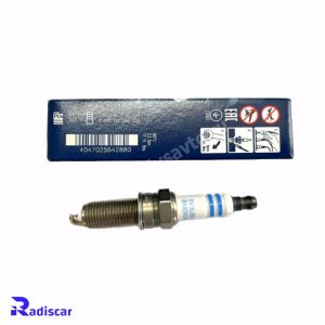 شمع موتور پایه بلند سوزنی دبل ایریدیوم تک الکترود YR 7 SII 33 T برند Bosch کد 0242135556