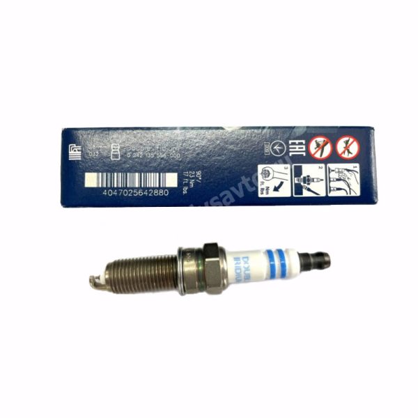 شمع موتور پایه بلند سوزنی دبل ایریدیوم تک الکترود YR 7 SII 33 T برند Bosch کد 0242135556