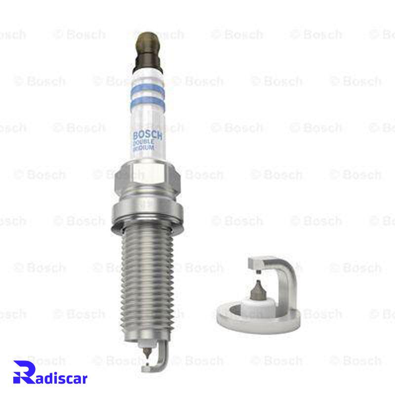 شمع موتور پایه بلند سوزنی دبل ایریدیوم تک الکترود VR 6 NII 35 T برند Bosch کد 0242140536
