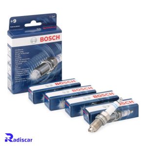 شمع موتور پایه کوتاه معمولی دو الکترود بسته بندی چهار عددی FLR 8 LD+U +9 برند Bosch کد 0242229878