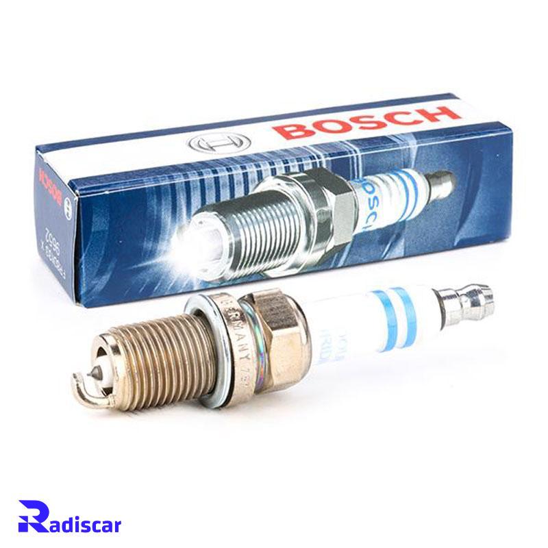شمع موتور پایه کوتاه سوزنی دبل ایریدیوم تک الکترود FR 8 DII 33 X برند Bosch کد 0242230534