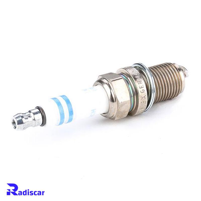 شمع موتور پایه کوتاه سوزنی دبل ایریدیوم تک الکترود FR 8 DII 33 X برند Bosch کد 0242230534