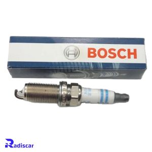 شمع موتور پایه بلند سوزنی دبل ایریدیوم تک الکترود FR 8 NII 35 U برند Bosch کد 0242230554