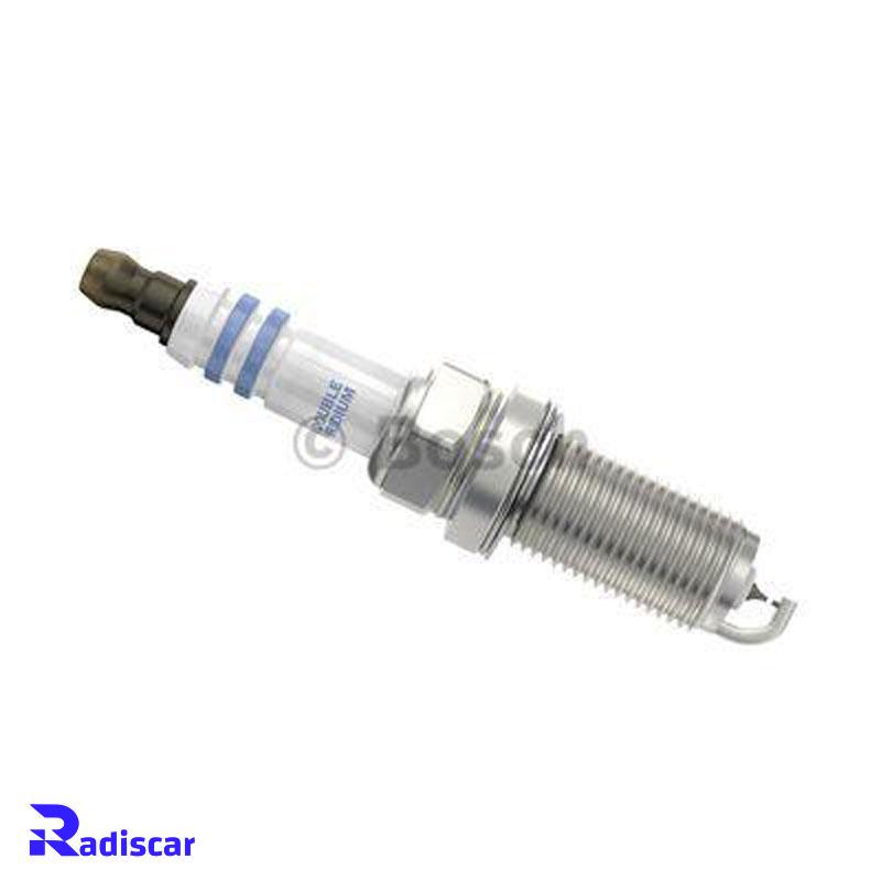 شمع موتور پایه بلند سوزنی دبل ایریدیوم تک الکترود FR 8 NII 35 U برند Bosch کد 0242230554