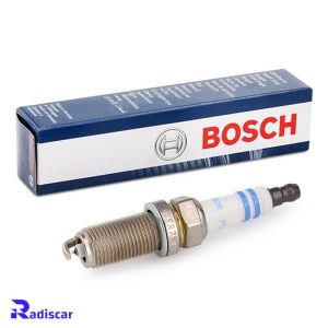 شمع موتور پایه بلند سوزنی دبل پلاتینیوم تک الکترود FR 7 MPP 10 برند Bosch کد 0242235743