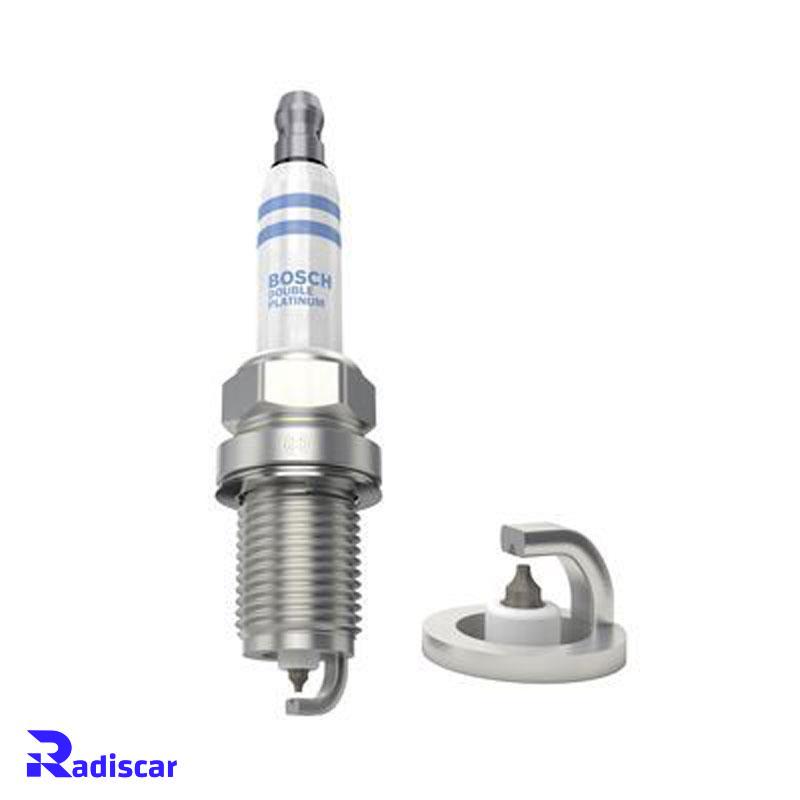 شمع موتور پایه کوتاه سوزنی دبل پلاتینیوم تک الکترود FR 5 KPP 332 S برند Bosch کد 0242245576