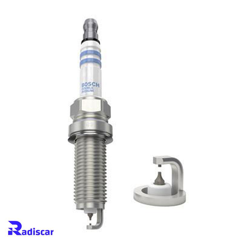 شمع موتور پایه بلند سوزنی دبل ایریدیوم تک الکترود VR 8 NII 35 U برند Bosch کد 0242129514