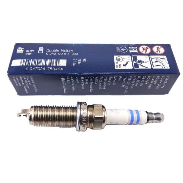 شمع موتور پایه بلند سوزنی دبل ایریدیوم تک الکترود VR 8 NII 35 U برند Bosch کد 0242129514